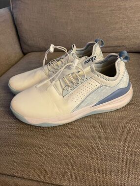 Clove Women’s White and Light Blue Comfort Sneakers size 8 1/2